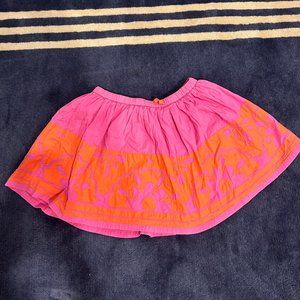 Mini Boden Orange and Pink Skirt (7-8 Girl)
